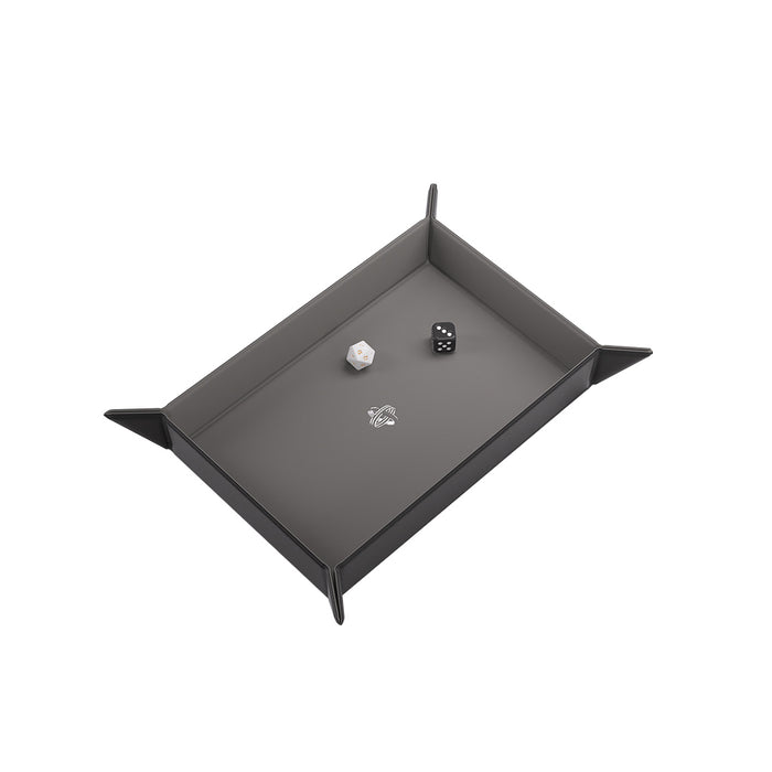 Magnetic Dice Tray Rectangular Black/Gray