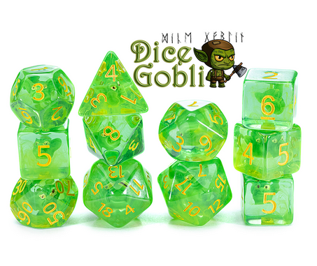 “Dice Goblin” Inclusion Dice (7 Polyhedral Dice Set)