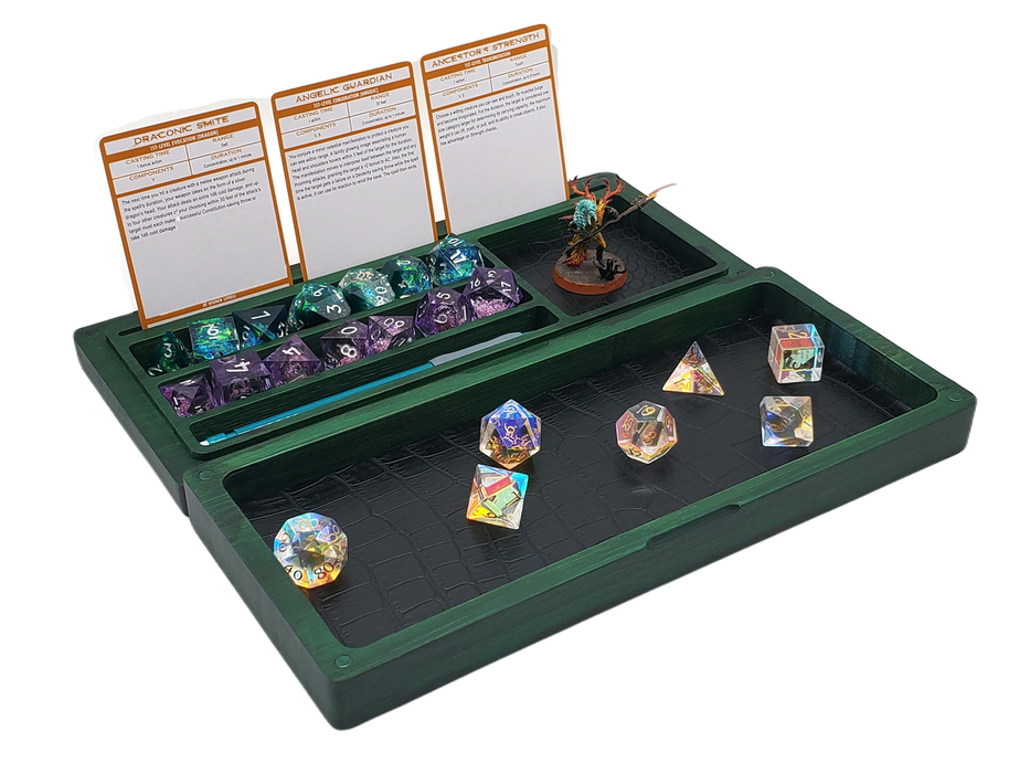 Old School Dice: Dragon's Vault - Hunter Green