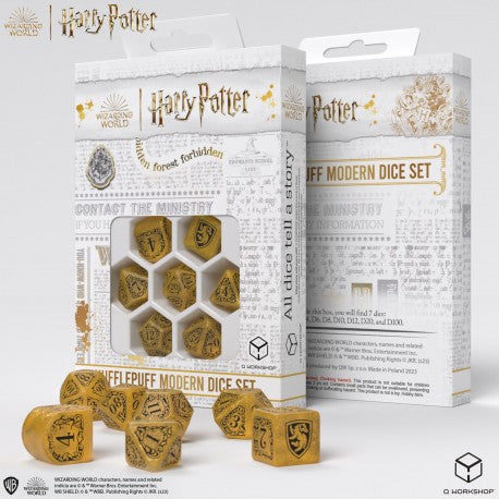 Harry Potter Hufflepuff - Modern Dice - Yellow