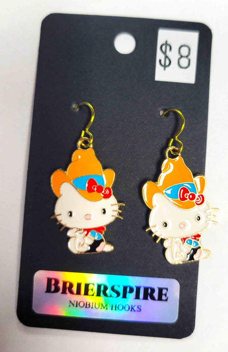 Hello Kitty Cowboy Earrings