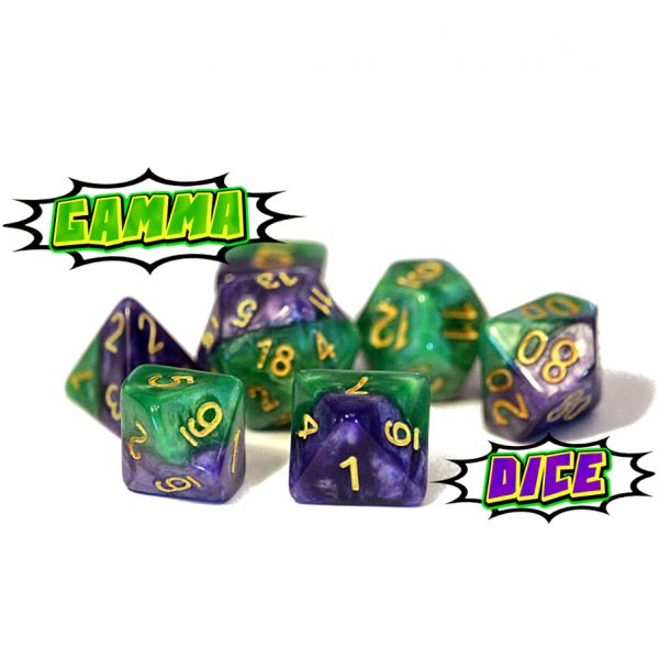 Gamma Green & Power Purple w/ Gold Numbers