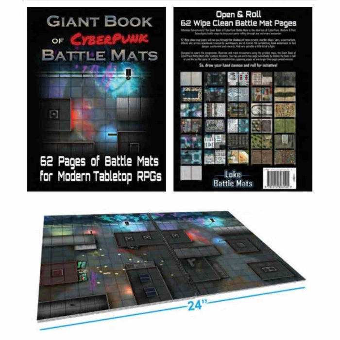 Giant Book Of Battle Mats: Cyberpunk Battle Mats