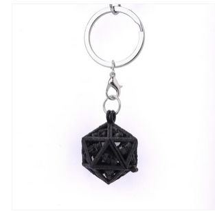Grimskull's D20 Locket GIft Set-Matte Black