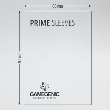 GAMEGENIC: Prime Card Sleeves: Dark Gray