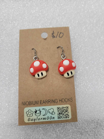 Mario Mushroom earrings
