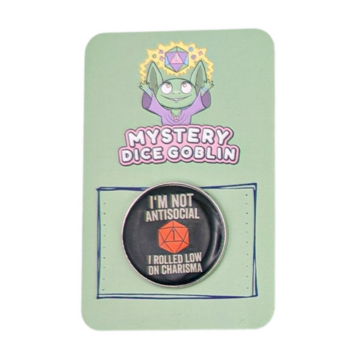 Rolled Low On Charisma Pin