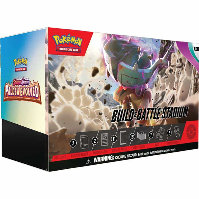 POKEMON TCG: SCARLET AND VIOLET: PALDEA EVOLVED: BUILD AND BATTLE STADIUM