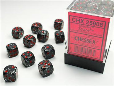 CHESSEX DICE: 12mm D6 Speckled Space Dice Block (36 Dice) (CHX 25908)