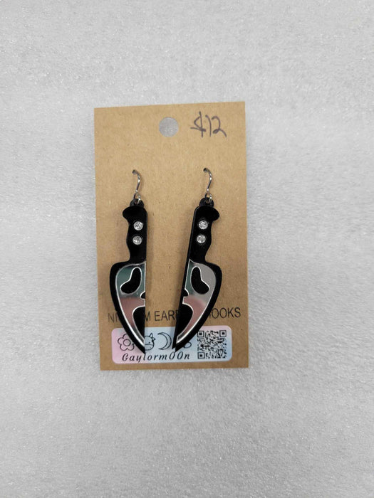 Scream Knife earrings