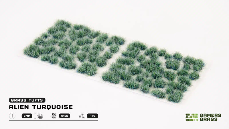Gamers Grass Tufts: Alien Tufts- Turquoise 6mm- Wild