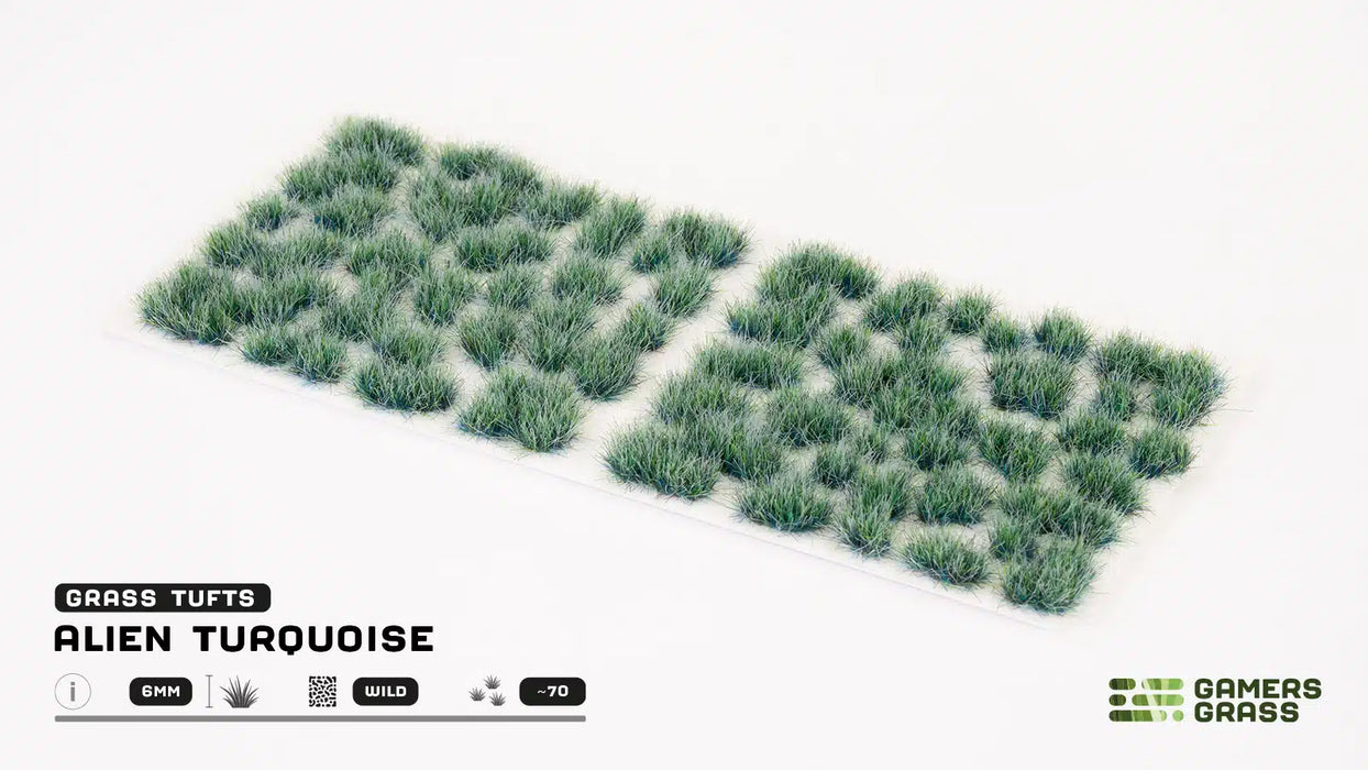 Gamers Grass Tufts: Alien Tufts- Turquoise 6mm- Wild
