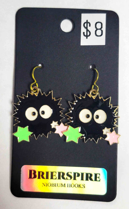 Soot Sprites with Stars Earrings