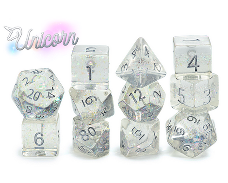 “Unicorn” Holographic Dice