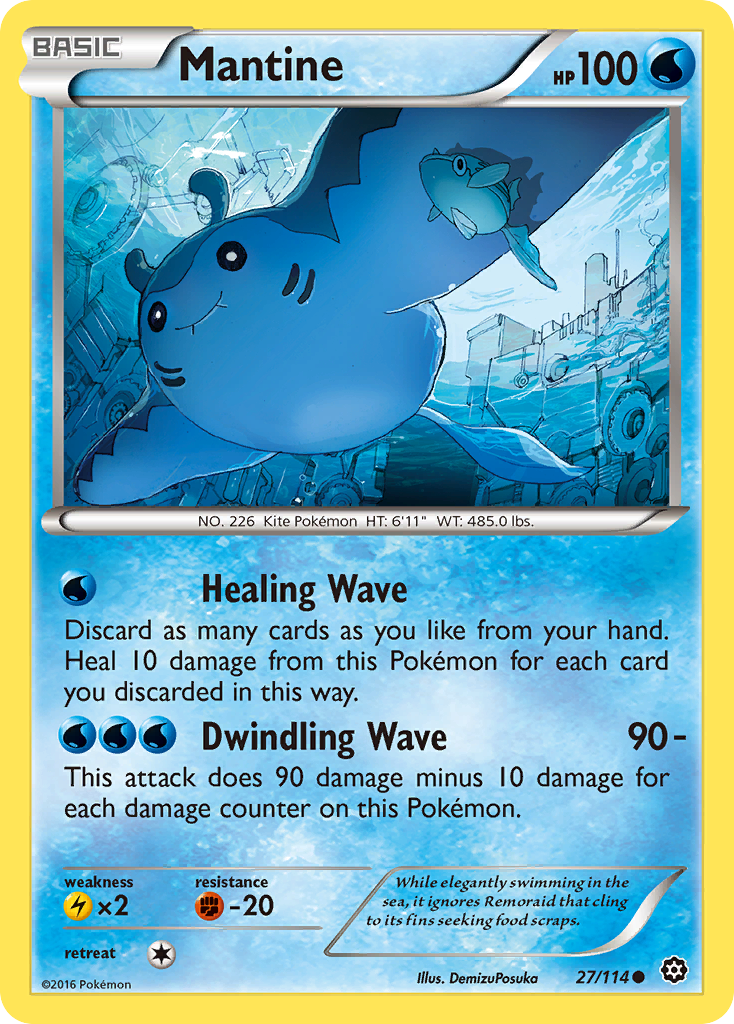 Mantine (27/114) [XY - Steam Siege]