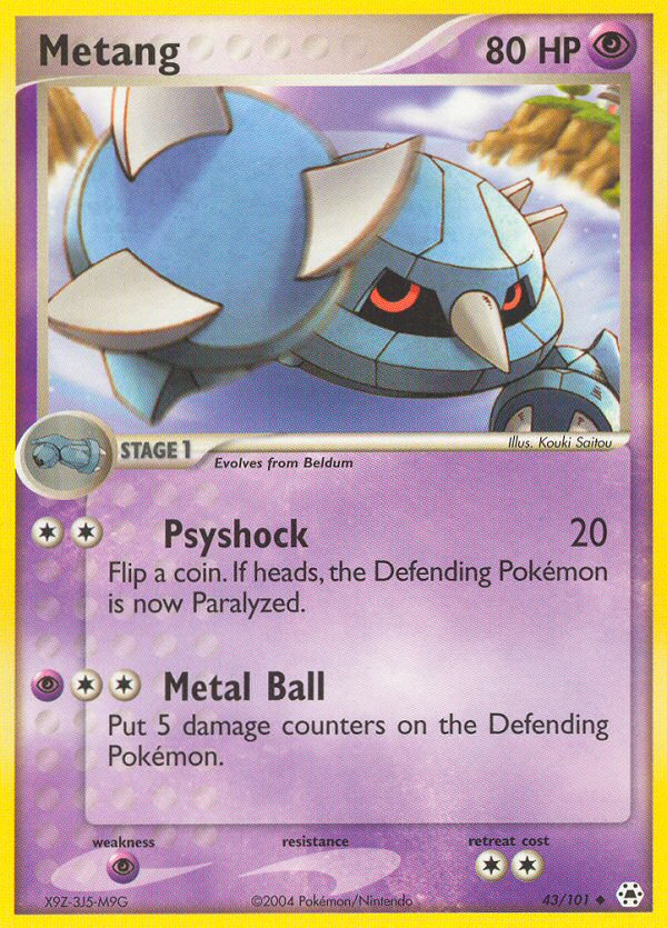 Metang (43/101) [EX: Hidden Legends] — Darkhold Games