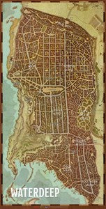 Dungeons & Dragons 5th Edition Waterdeep City Map