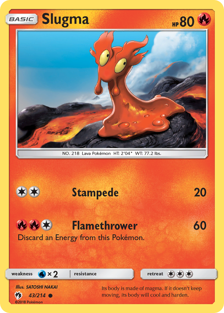 Slugma (43/214) [SM - Lost Thunder]