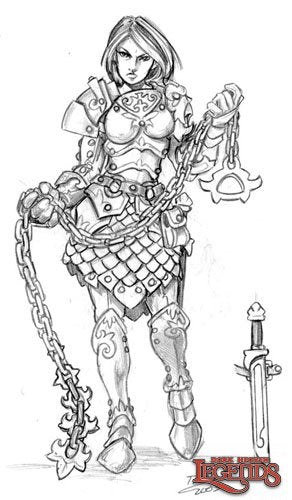 Rasia, w/Spiked Chain