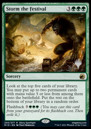 Storm the Festival (Promo Pack) [Innistrad: Midnight Hunt Promos]