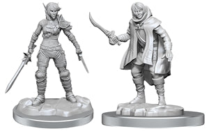 Dungeons & Dragons Nolzur`s Marvelous Unpainted Miniatures: W19 Elf Rogue & Half-Elf Rogue Protg