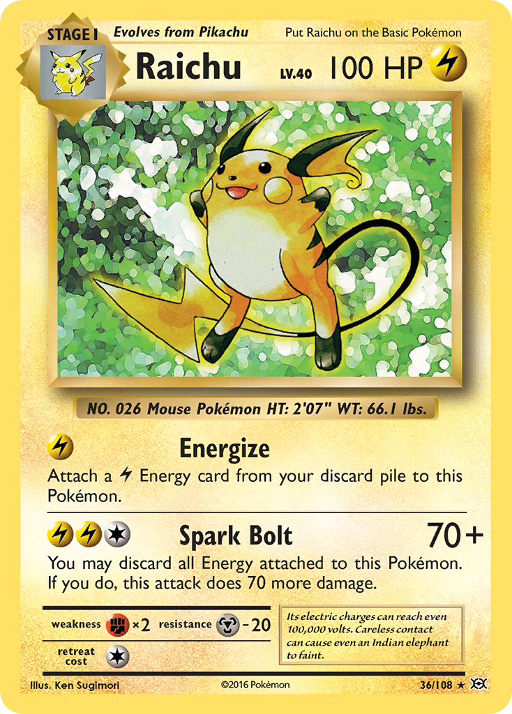 Raichu (36/108) [XY - Evolutions]