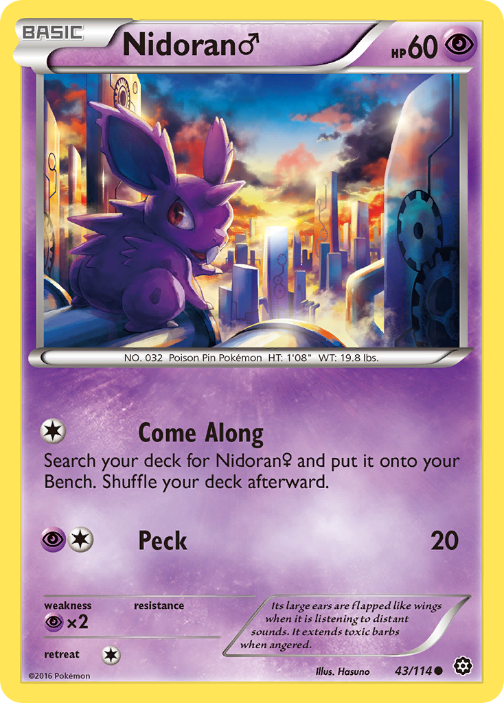 Nidoran M (43/114) [XY - Steam Siege]