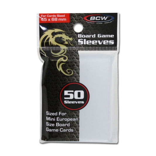 BCW: Board Game Sleeves - Mini Euro (45MM x 68MM)