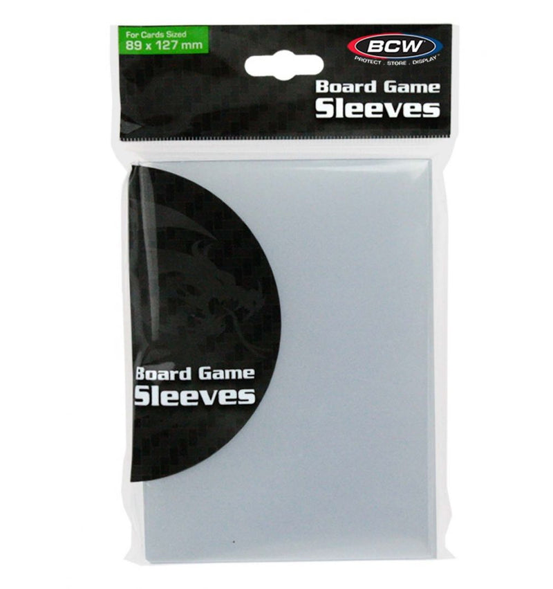 BCW: BOARDGAME SLEEVES - Double Size - (89 MM x 127 MM)