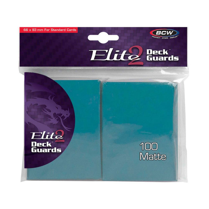 BCW ELITE DECK GUARD 2 - MATTE AZURE 100CT