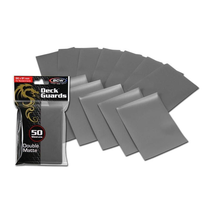 BCW Deck Guard- Double Matte Grey 50ct