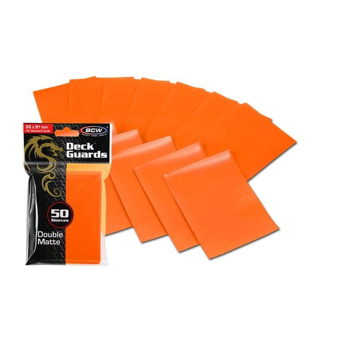 BCW Deck Guard- Double Matte Orange 50ct