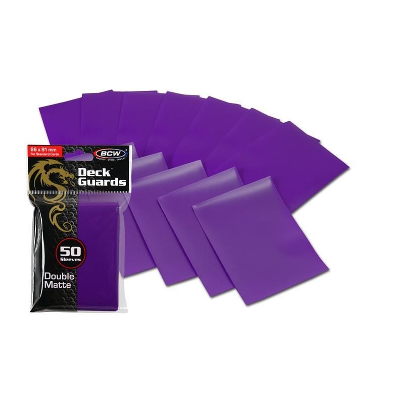 BCW Deck Guard- Double Matte Purple 50ct