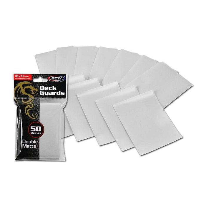 BCW Deck Guard- Double Matte White 50ct