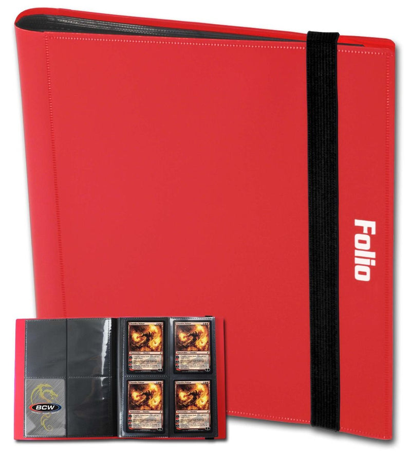 BCW: FOLIO - 4-POCKET RED