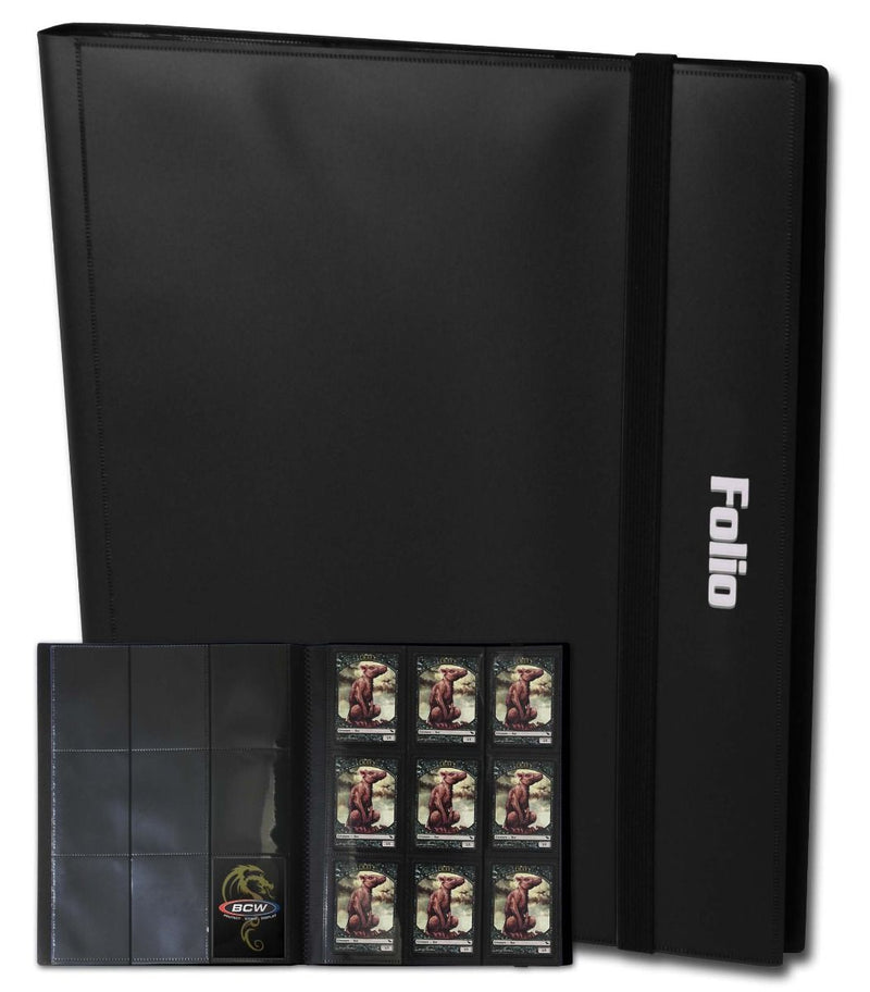 BCW: FOLIO - 9-POCKET BLACK