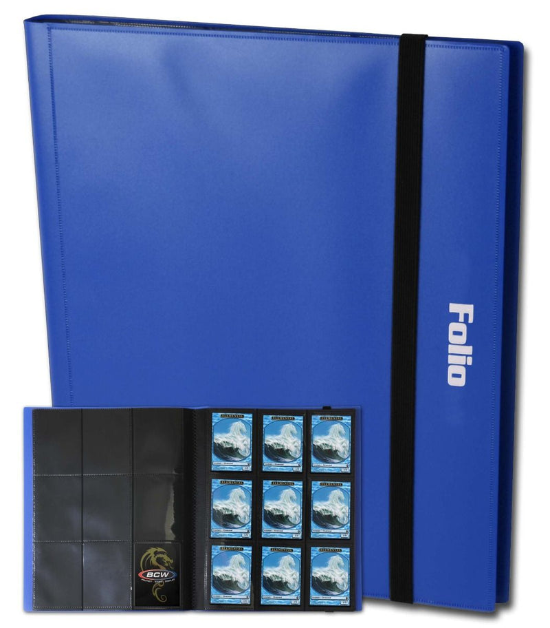 BCW: FOLIO - 9-POCKET BLUE