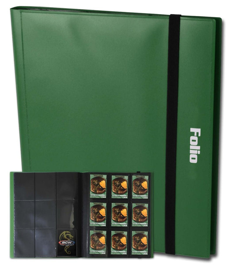 BCW: FOLIO - 9-POCKET GREEN