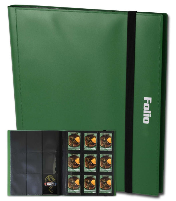 BCW: FOLIO - 9-POCKET GREEN