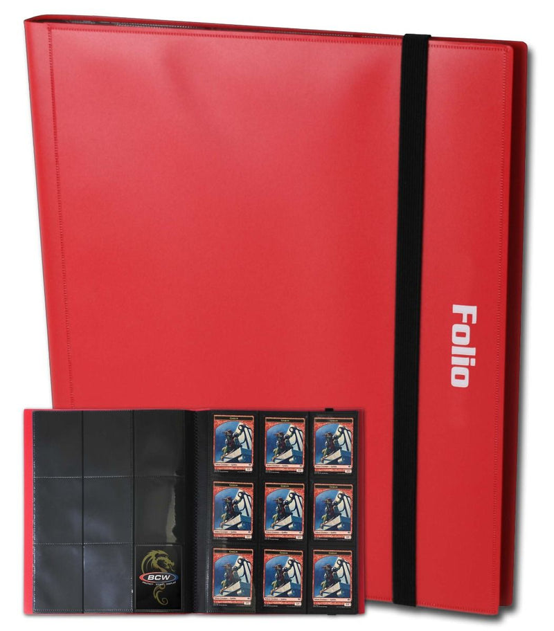 BCW: FOLIO - 9-POCKET RED