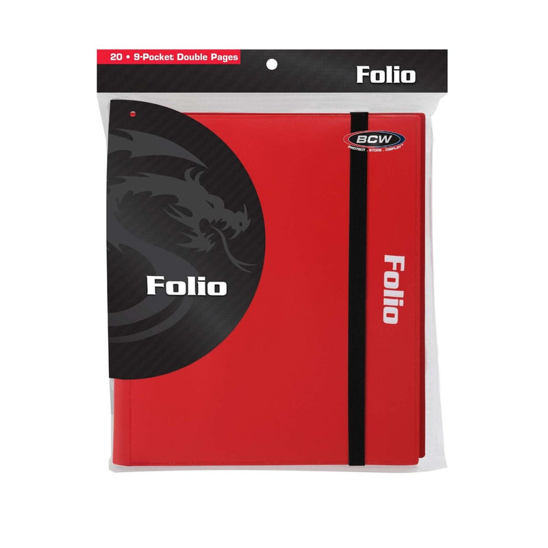 BCW: FOLIO - 9-POCKET RED