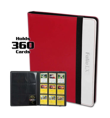 Folio 9-Pocket LX Album - Red-White