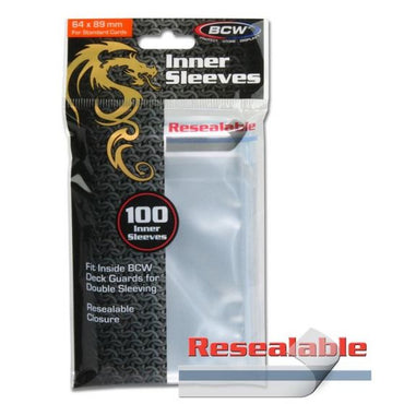 BCW  Resealable Inner Sleeves 100ct
