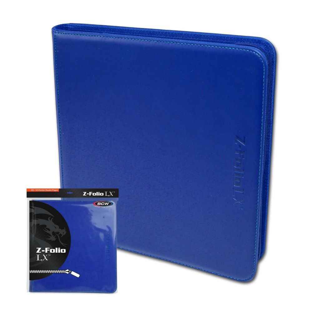 BCW Z-Folio - 12-Pocket LX Blue