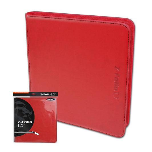 BCW Z-Folio 12-Pocket LX Album - Red
