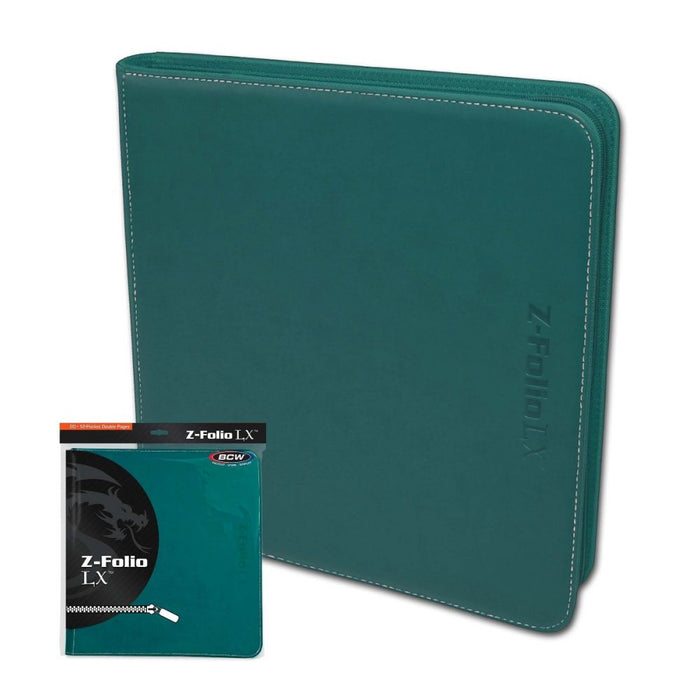 BCW Z-Folio 12-Pocket LX Album - Teal