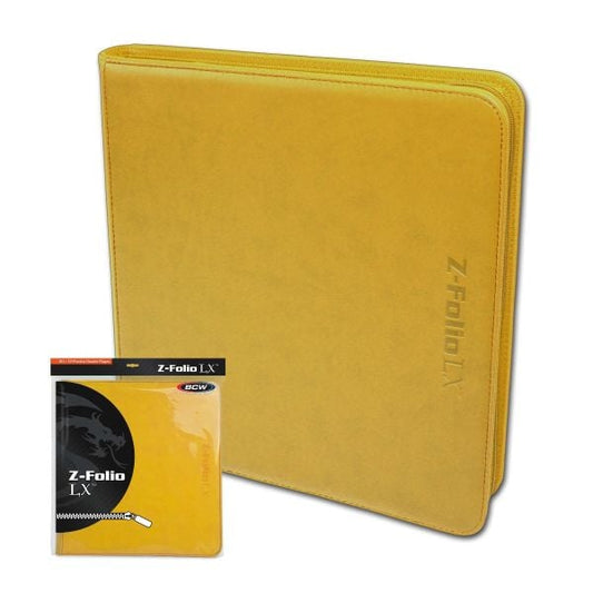 BCW Z-Folio 12-Pocket LX Album - Yellow