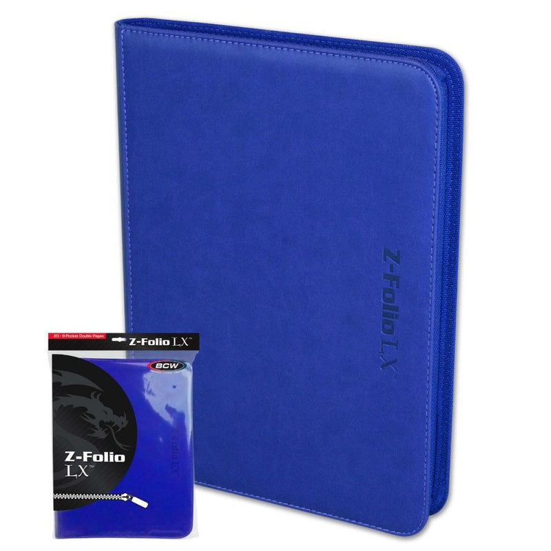 BCW  Z-Folio 9-Pocket LX Album - Blue