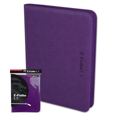 BCW  Z-Folio 9-Pocket LX Album - Purple