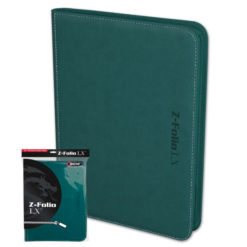 BCW  Z-Folio 9-Pocket LX Album - Teal